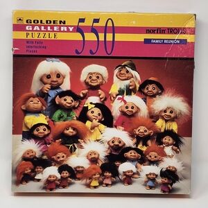 Vintage Trolls Family Reunion Puzzle Complete